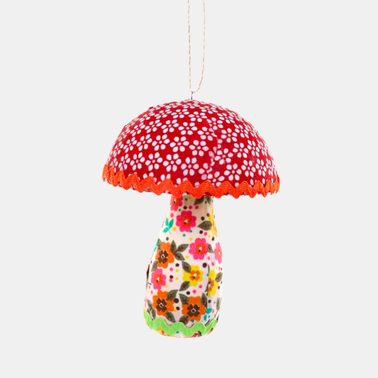 Kitschy Mushroom Ornament