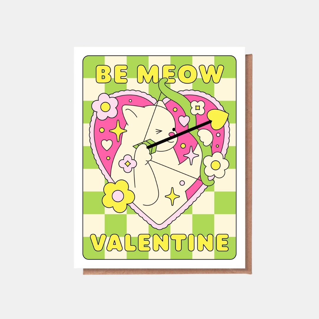 Be Meow Valentine Card