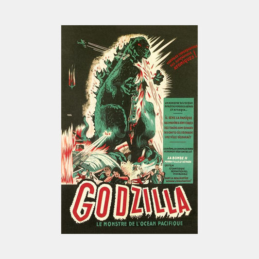 French Godzilla Poster Magnet