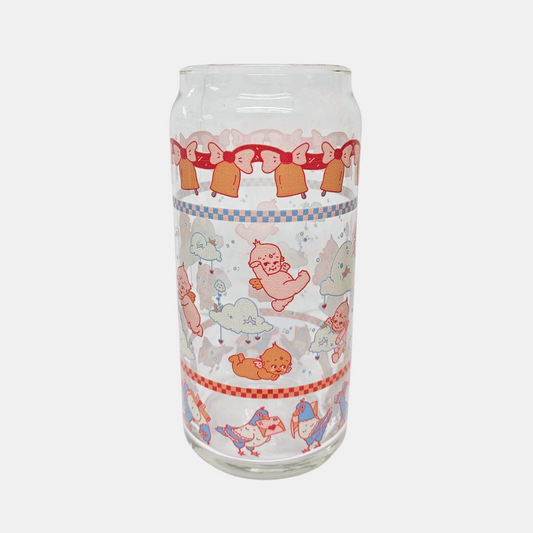 Cloud Kewpies Large Glass Cup