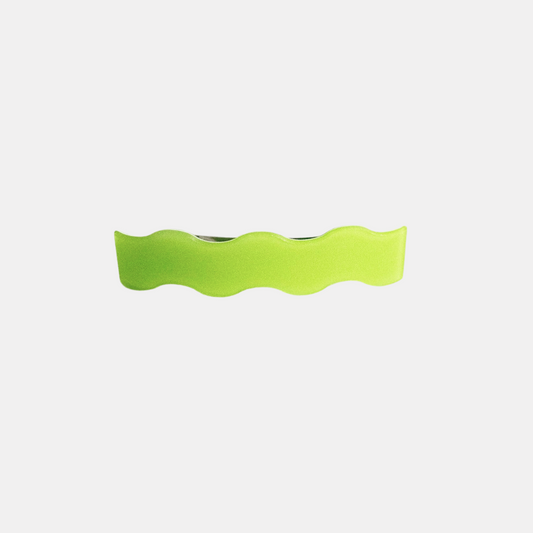 Chartreuse Squiggle Barrette