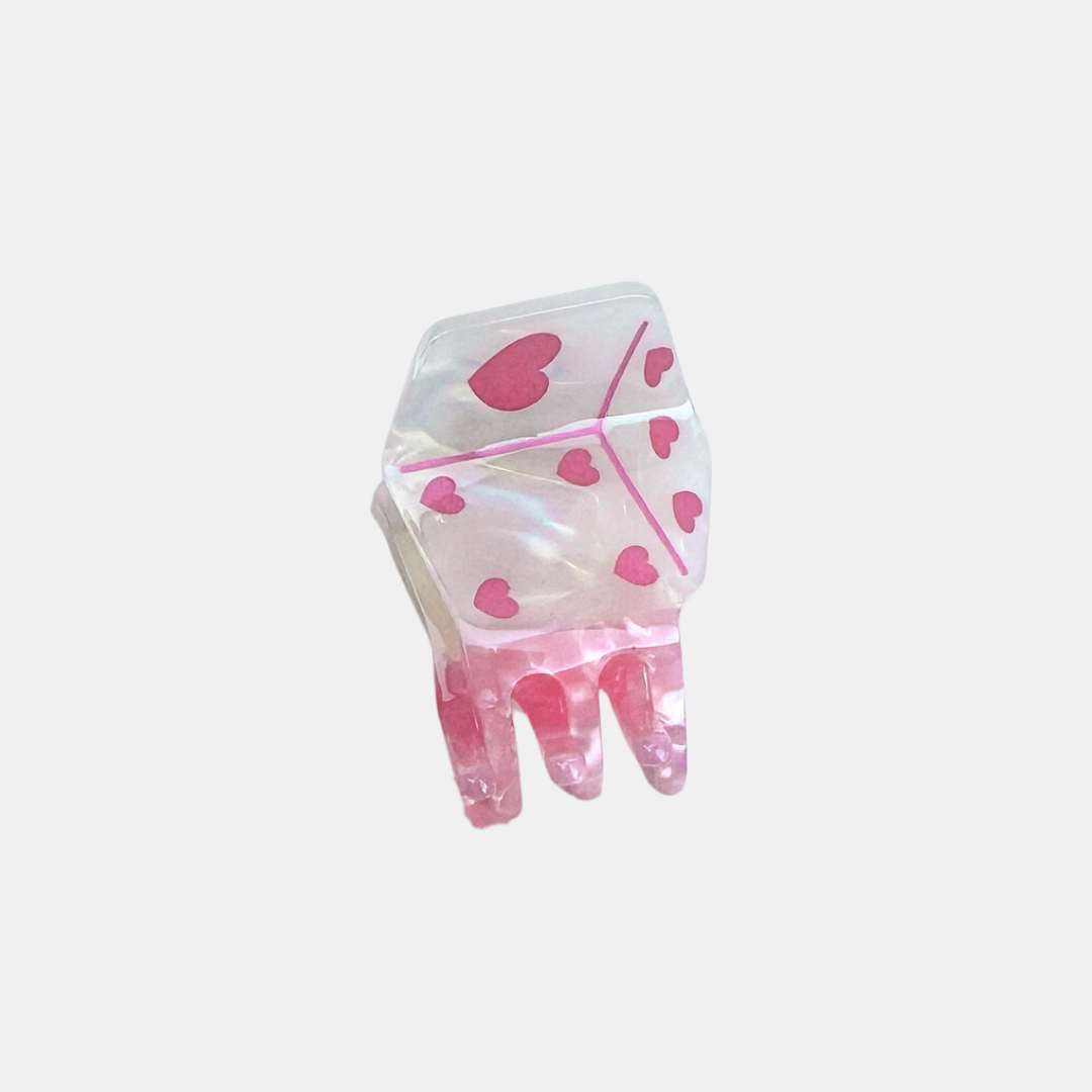 Pink Dice Hair Claw