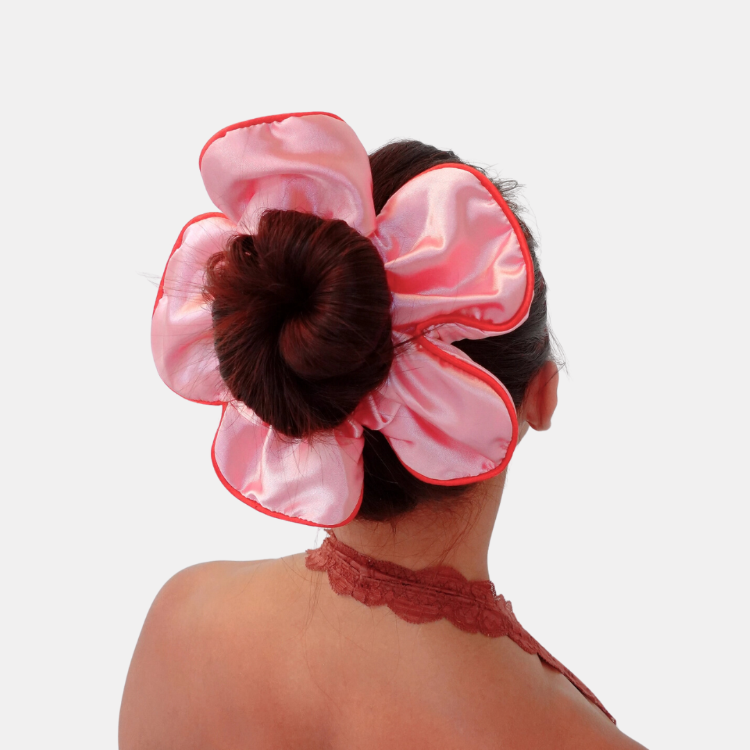 Big Pink Daisy Scrunchie