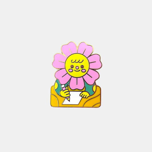 Doodle Daisy Enamel Pin