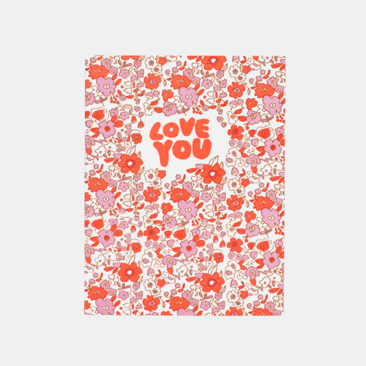 Love You Flowers Card