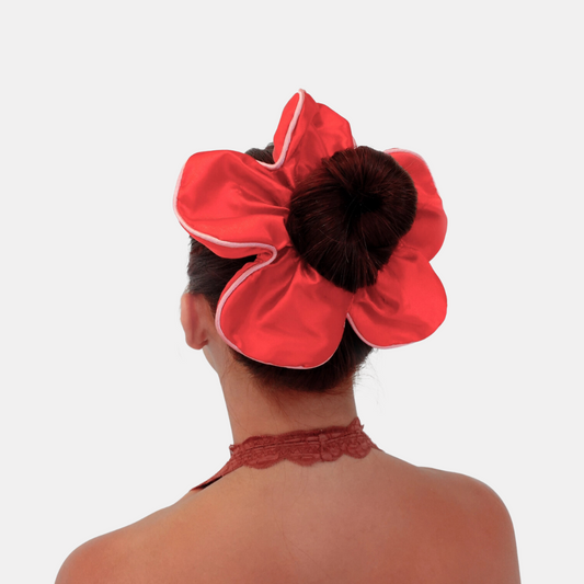 Big Red Daisy Scrunchie