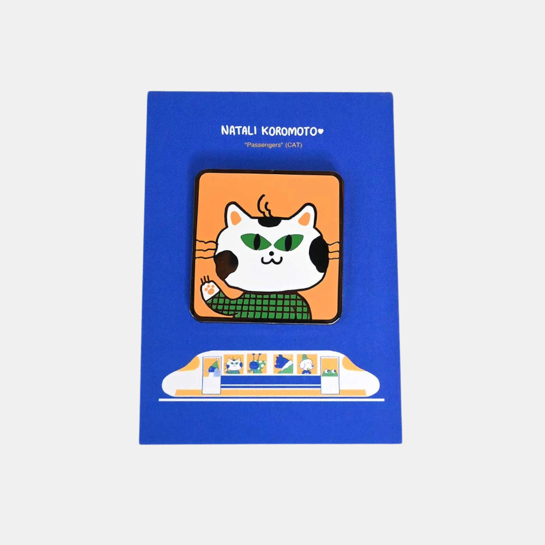 Passenger Cat Enamel Pin