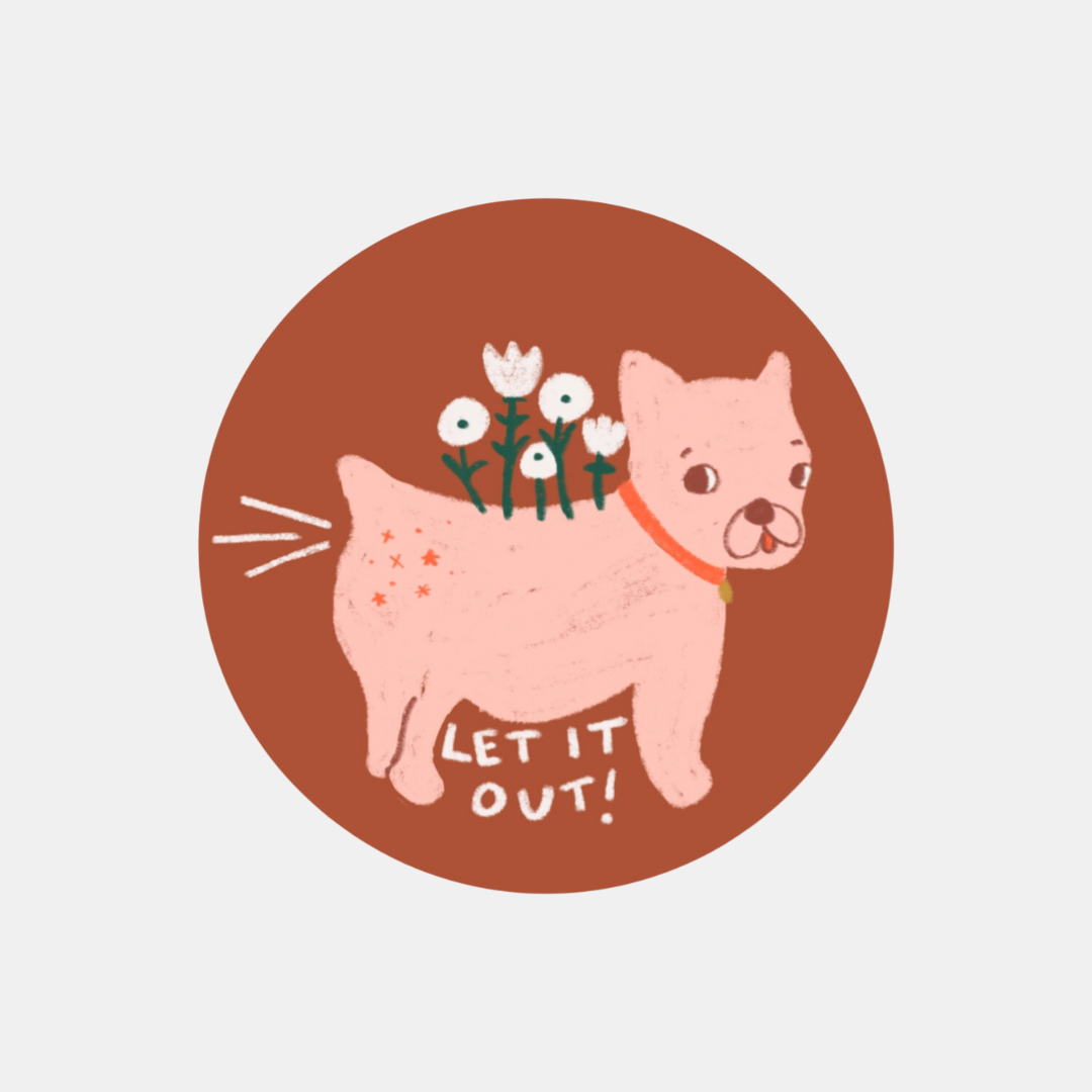 Let It Out Sticker