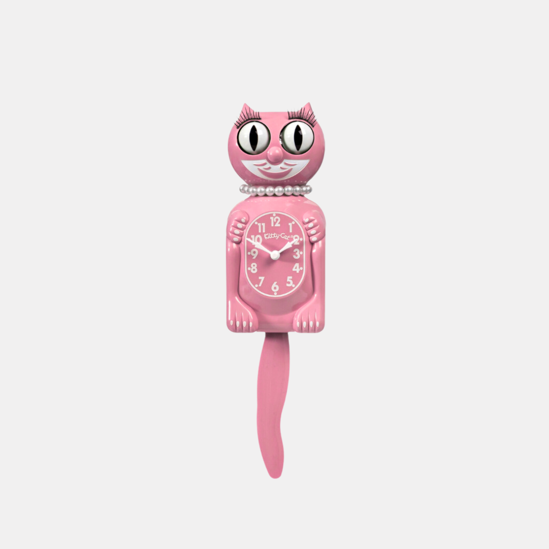 Pink Satin Small Miss Kitty-Cat Klock