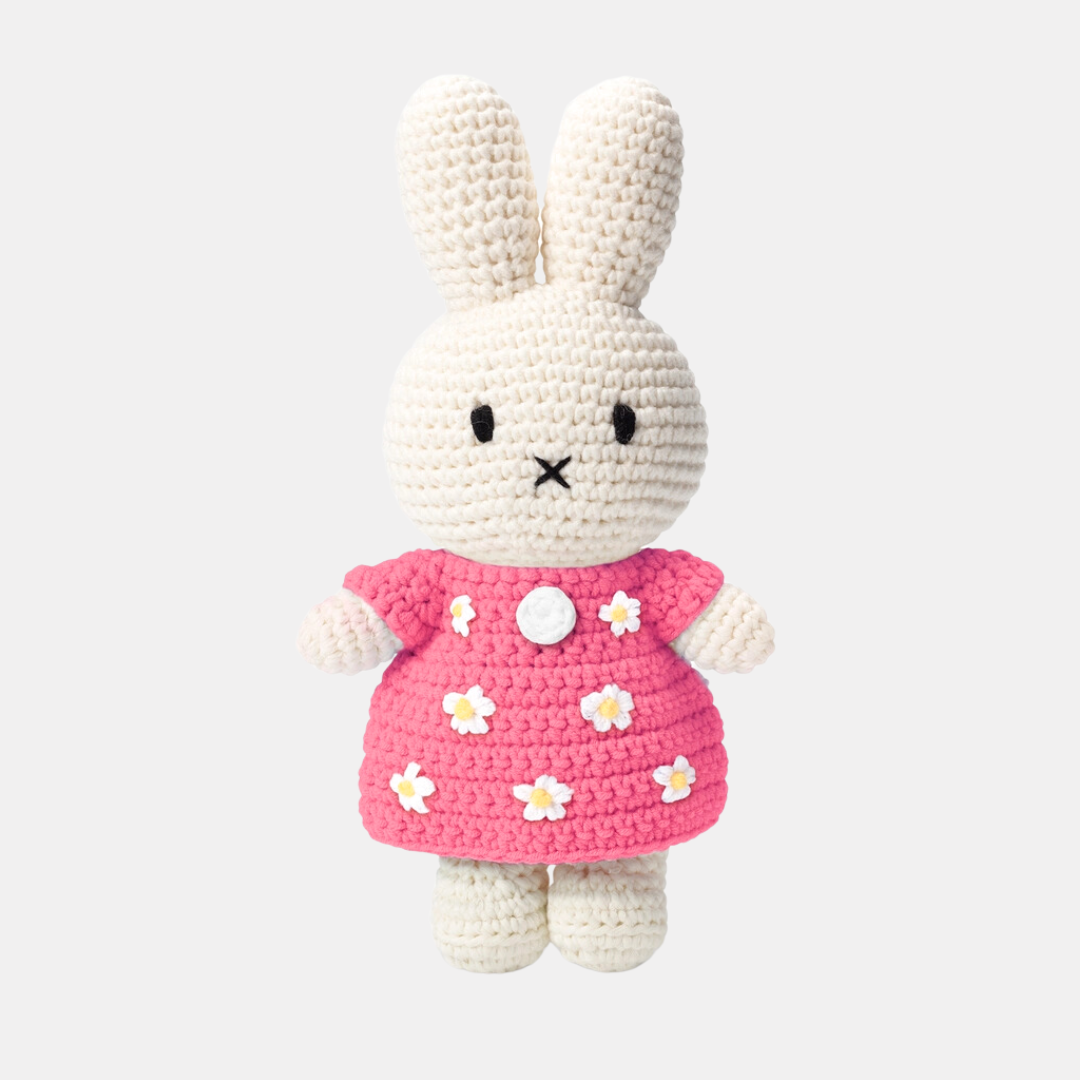 Miffy Pink Flower Dress Crochet Plushie